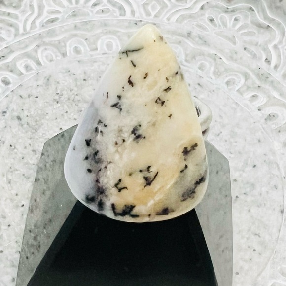 Dendritic Opal Ring, Handmade by Wandering Bunny LLC - Picture 9 of 12